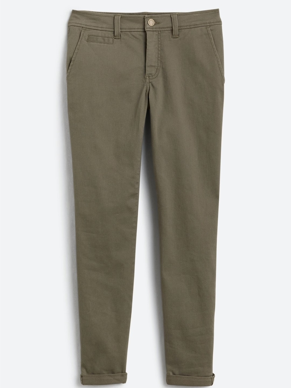 Market & Spruce Olive Cropped Ankle Pants